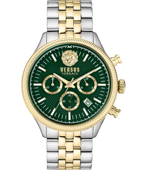 versace sbh070015|Versus Versace Mens Stainless Steel 44 mm Chrono Lion Watch .